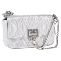 【原宿店限定】ジバンシィ GIVENCHY ショルダーバッグ レザー シルバー レディース ka1566M