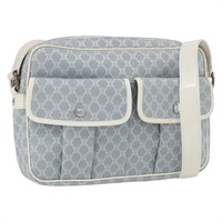 【原宿店限定】セリーヌ CELINE ショルダーバッグ マカダムキャンバス ブルー シルバー レディース SW1885V