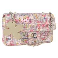 【原宿店限定】シャネル CHANEL ショルダーバッグ マトラッセ25 チェーン キャンバス マルチカラー シルバー レディース 165952SM