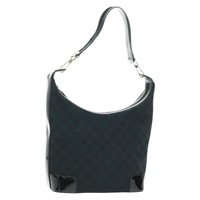 【原宿店限定】グッチ GUCCI ショルダーバッグ GGキャンバス ブラック ゴールド 001 4204 レディース am10629V
