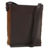 【原宿店限定】バーバリー BURBERRY ショルダーバッグ レザー ブラウン シルバー レディース ka1655V