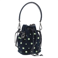 【原宿店限定】フェンディ FENDI モントレゾールミニ ショルダーバッグ ベロア ネイビー レディース ka1684M