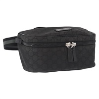 【原宿店限定】グッチ GUCCI ショルダーバッグ GGキャンバス ブラック シルバー 449182 レディース ka1803V