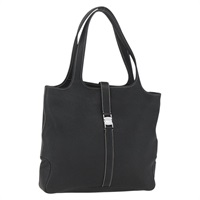 【原宿店限定】サルヴァトーレフェラガモ Salvatore Ferragamo トートバッグ レザー ブラック シルバー レディース SW2044V