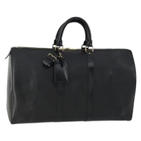 ルイ・ヴィトン LOUIS VUITTON キーポル50 ボストンバッグ エピ ブラック M42962 レディース 158443V