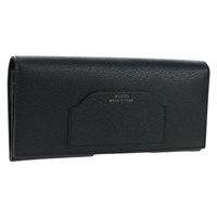 【原宿店限定】グッチ GUCCI 長財布 レザー ブラック シルバー 322104 レディース 164075V