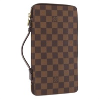 【原宿店限定】ルイ・ヴィトン LOUIS VUITTON ジッピー オーガナイザー 長財布 ダミエ エベヌ N60003 レディース 164703