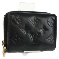 【原宿店限定】ルイ・ヴィトン LOUIS VUITTON ポルトフォイユルー 財布 モノグラムラムレザー ブラック M81599 レディース 164048SAM