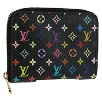 【原宿店限定】ルイ・ヴィトン LOUIS VUITTON ジッピーコインパース コインケース モノグラム・マルチカラー ブラック M93740 レディース 166055V
