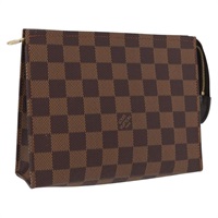 【原宿店限定】ルイ・ヴィトン LOUIS VUITTON ポッシュトワレット19 ポーチ ダミエ エベヌ N47544 レディース 168026