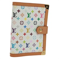 【原宿店限定】ルイ・ヴィトン LOUIS VUITTON アジェンダPM 手帳カバー モノグラム・マルチカラー ホワイト R21074 レディース 161317V