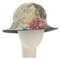 【原宿店限定】ルイ・ヴィトン LOUIS VUITTON シャポー モノグラム タペストリー ハット モノグラムデニム ホワイト M68655 レディース 159922M