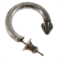 【原宿店限定】クロムハーツ Chrome Hearts イヤリング プレーンフープピアス Ag925 シルバー レディース 163748SM