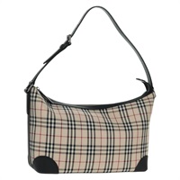 【原宿店限定】バーバリー BURBERRY ショルダーバッグ ノバチェック キャンバス レザー ベージュ ブラック レディース am10644V