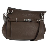 【原宿店限定】エルメス HERMES ジプシエール37 ショルダーバッグ レザー ブラウン シルバー レディース bs32695M