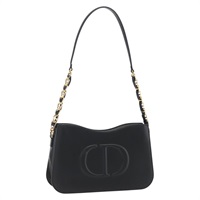【原宿店限定】クリスチャンディオール Christian Dior ショルダーバッグ レザー ブラック ゴールド レディース ka1879SAM