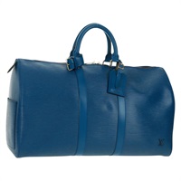 【原宿店限定】ルイ・ヴィトン LOUIS VUITTON キーポル45 ボストンバッグ エピ ブルー M42975 レディース 168143V