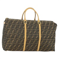 【原宿店限定】フェンディ FENDI ボストンバッグ ズッカキャンバス ブラウン ブラック レディース 169184V