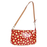 【原宿店限定】ルイ・ヴィトン LOUIS VUITTON ポシェット・アクセソワール アクセサリーポーチ ヴェルニ草間彌生 ドットアンフィニ レッド M91428 レディース bs32797V