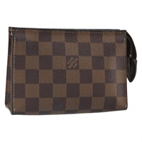 【原宿店限定】ルイ・ヴィトン LOUIS VUITTON ポッシュトワレット15 ポーチ ダミエ エベヌ N47548 レディース 170802V