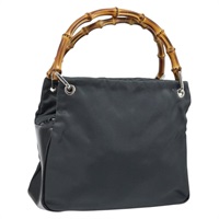 グッチ GUCCI ハンドバッグ バンブー ナイロン グレー シルバー 000 1014 0575 5 レディース 173845A