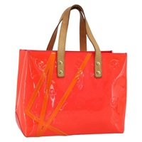 ルイ・ヴィトン LOUIS VUITTON リードPM ハンドバッグ モノグラムヴェルニフルオ ピンク オレンジ M91903 レディース 173366A