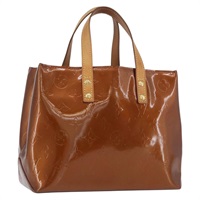 ルイ・ヴィトン LOUIS VUITTON リードPM ハンドバッグ モノグラムヴェルニ ブロンズ M91146 レディース ARZ026A