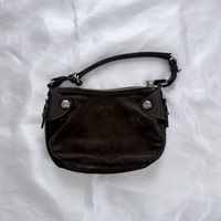 PRADA ロゴ ハンドバッグ ブラウン レザー