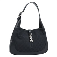 グッチ GUCCI ショルダーバッグ GGキャンバス ジャッキー ブラック シルバー 001 3306 1956 レディース 173718A