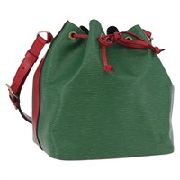 ルイ・ヴィトン LOUIS VUITTON プチノエ ショルダーバッグ エピ バイカラー グリーン レッド レディース 172535A