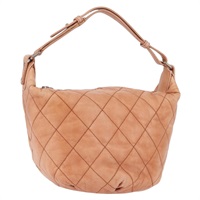 シャネル CHANEL ショルダーバッグ マトラッセ ラムスキン オレンジ ゴールド レディース ARZ069V