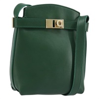 サルヴァトーレフェラガモ Salvatore Ferragamo ショルダーバッグ ガンチーニ レザー グリーン ゴールド レディース ARZ415V