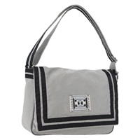 シャネル CHANEL ショルダーバッグ スポーツライン ナイロン シルバー レディース BSZ217V