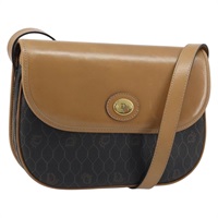 クリスチャンディオール Christian Dior ショルダーバッグ ハニカムキャンバス PVC ブラック ゴールド レディース ARZ322A