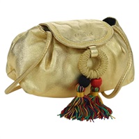 ロエベ LOEWE ショルダーバッグ レザー ゴールド レディース LNZ504A