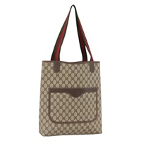 グッチ GUCCI トートバッグ GGスプリーム ウェブシェリーライン PVC ベージュ ゴールド 002 123 6487 レディース BSZ282V
