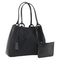 グッチ GUCCI トートバッグ GGキャンバス ブラック シルバー 101919 レディース BSZ312V