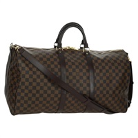 ルイ・ヴィトン LOUIS VUITTON キーポルバンドリエール55 ボストンバッグ ダミエ エベヌ N41414 レディース 172456SAV