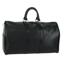 ルイ・ヴィトン LOUIS VUITTON キーポル45 ボストンバッグ エピ ブラック M42972 レディース LNZ384V