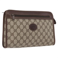 グッチ GUCCI クラッチバッグ GGスプリーム PVC ベージュ ゴールド 014 122 6063 9411 レディース 173851A