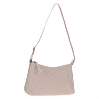 クリスチャンディオール Christian Dior ショルダーバッグ トロッターキャンバス ポーチ ピンク シルバー レディース 168747V