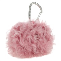 シャネル CHANEL ポーチ ファー ピンク シルバー レディース ARZ032SAM