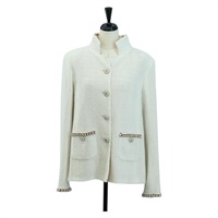 シャネル CHANEL 上着 ツイード ホワイト レディース 158561SM
