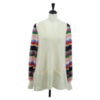 シャネル CHANEL アイコンシリーズ セーター 上着 シルク サイズ38 マルチカラー レディース ARZ188V