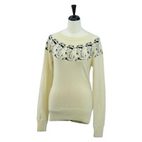 シャネル CHANEL 上着 ココシャネル　ニットセーター カシミア ベージュ レディース 158554SAM