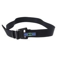 グッチ GUCCI ベルト ナイロン ブラック 778889 レディース BA11346V