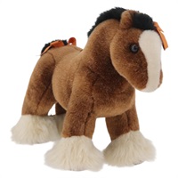 エルメス HERMES エルミーPM 犬のぬいぐるみ ポリエステル ブラウン レディース 172537M