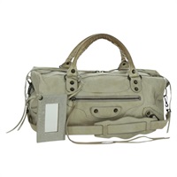 バレンシアガ BALENCIAGA ザ・ツィギー ハンドバッグ レザー 2way イエロー 128523 レディース YKZ160V