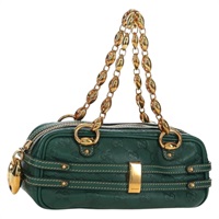 グッチ GUCCI ハンドバッグ GGキャンバス グッチシマ 伊勢丹120周年 レザー グリーン ゴールド 159777 レディース YKZ555SAV