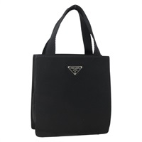 プラダ PRADA ハンドバッグ サテン ブラック レディース SW2180A